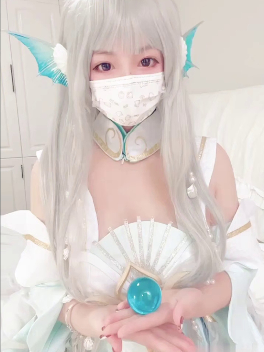 小晗喵 高颜萝莉，王者荣耀cos西施 幻想被哥哥的大肉棒插，自慰娇喘高潮